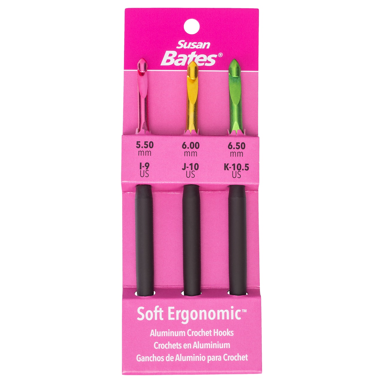 Susan Bates® Soft Ergonomic™ Crochet Hook Set, I- K